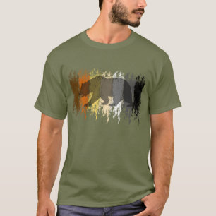T-shirt Ours Cool Grunge Ombre Fierté Gay Ours