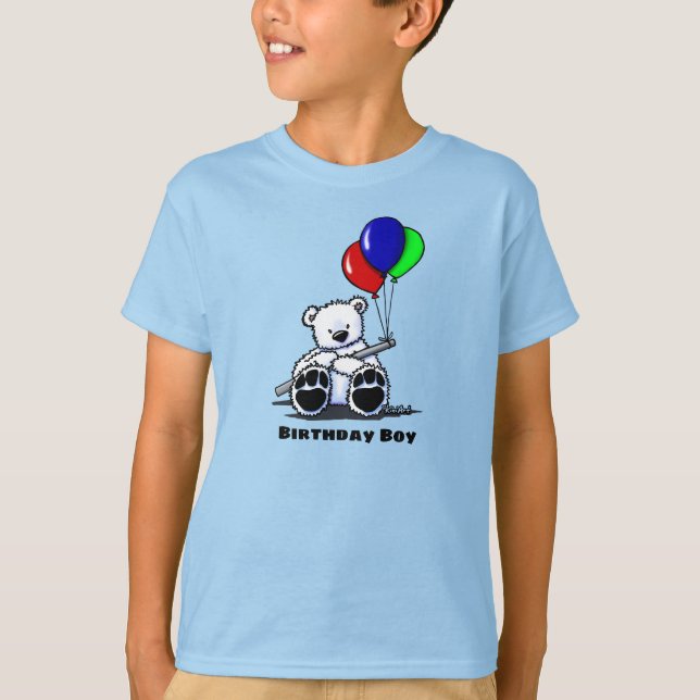 T-shirt Ours d'anniversaire KiniArt (Devant)