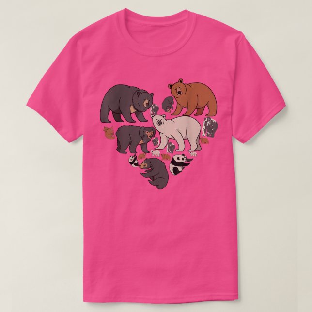 T-shirt Ours de coeur (Design devant)