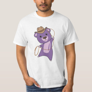 T-shirt Ours de cowboy Ours de cèdre pourpre occidental