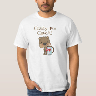 T-shirt Ours de garçon fou pour des vacances de cacao