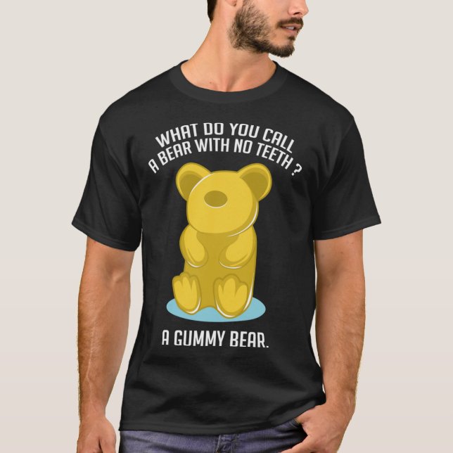 T-shirt Ours de gomme Drôle Foin et Personne drôle (Devant)