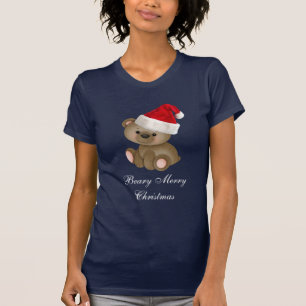 T-shirt Ours de Joyeux Noël de Beary dans le casquette de