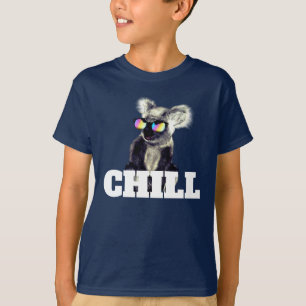 T-shirt Ours de koala frais superbe dans des lunettes de