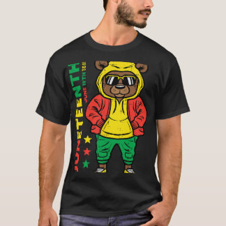 T-shirt Ours de la fête de la libération des esclaves afro