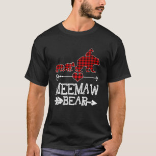 T-shirt Ours de la mâle Pajama de Noël Buffle rouge carné