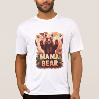 T-shirt Ours de maman grinçante : Design de protection à f