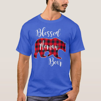 T-shirt Ours de mât béni Rouge Buffalo Vérifier Plaid Fun 