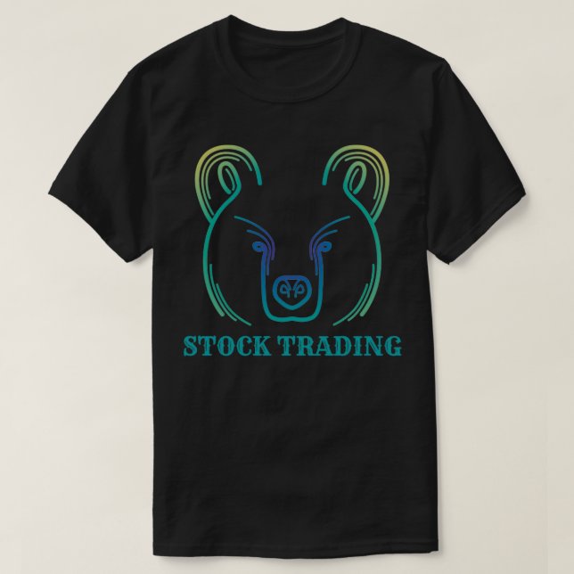 T-shirt Ours de négociation stock (Design devant)