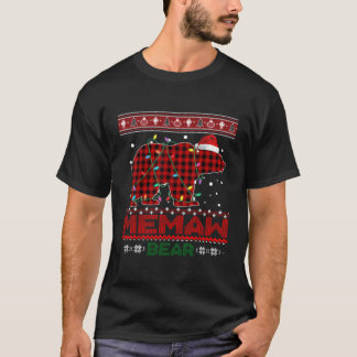 T-shirt Ours de Noël Pyjama Famille Cadeau Memaw Ours