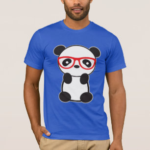 T-shirt Ours de panda avec lunettes