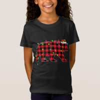 Ours drôle Arbre de Noël Rouge Plaid Xmas Animaux 