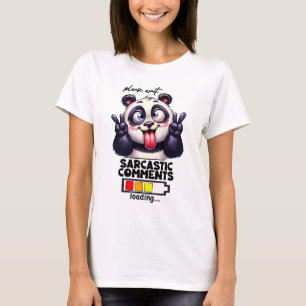 T-shirt Ours drôle S'il vous plaît attendre, Sarcastique C