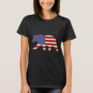 T-shirt Ours du 4 juillet pour hommes drapeau américain pa