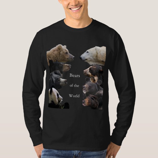 T-shirt Ours du monde Foncé-coloré (Devant)