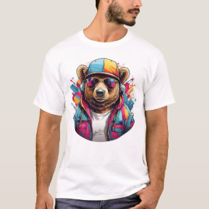 T-shirt Ours du rappeur