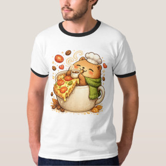 T-shirt ours en forme d'ours mignon mangeant une p