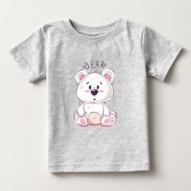T-shirt ours en peluche (Devant)