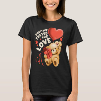 T-shirt Ours en peluche de Saint Valentin avec ballon de c