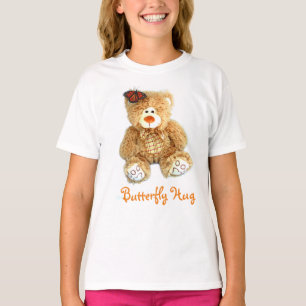 T-shirt Ours en peluche et papillon T pour filles