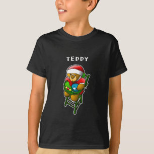 T-shirt ours en peluche Père Noël