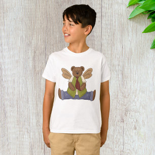 T-shirt Ours en peluche Steampunk avec ailes de fées