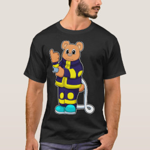 T-shirt Ours en tant que pompier au service des incendies 