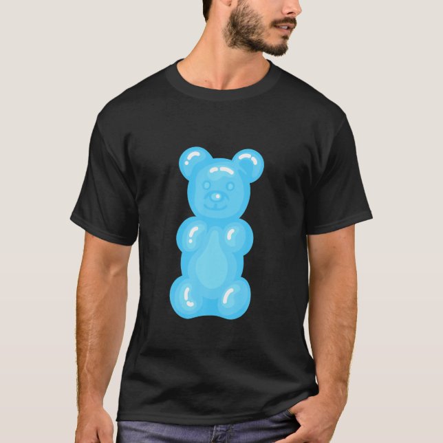 T-shirt Ours Enfants Bleu clair Amateurs Gummy Ours (Devant)