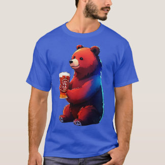 T-shirt Ours et bière