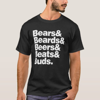 T-shirt Ours et ours et bières et battements et bourgeons