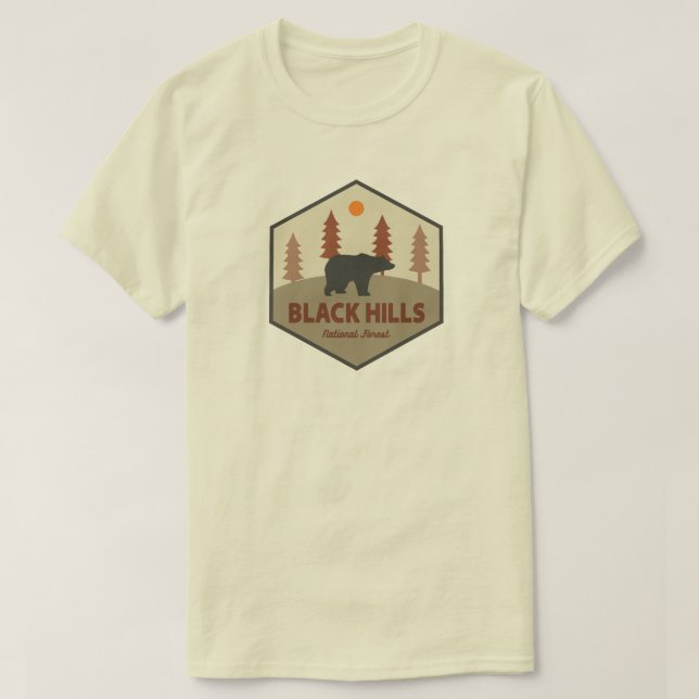 T-shirt Ours forestier national de Black Hills (Design devant)
