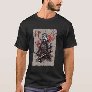 T-shirt Ours graphique de guerrier samouraï, belle art jap