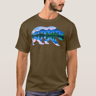 T-shirt Ours grizzli animal motif sauvage forêt l