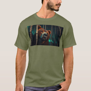 T-shirt Ours grizzli dans les bois
