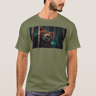 T-shirt Ours grizzli dans les bois
