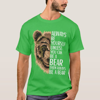 T-shirt Ours Grizzly Faune Animal Pour cadeau