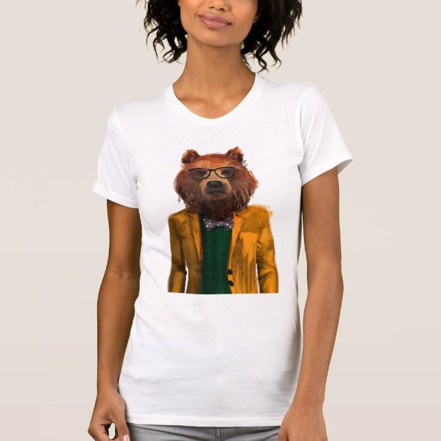 T-shirt Ours habillé par meilleur (Devant)