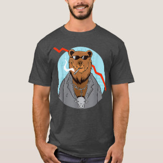 T-shirt Ours Investisseurs Dividendes Capitalisme Marché S