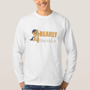 T-shirt Ours Jaune Ours Bearly Awake Mignonne Ours Teddy O