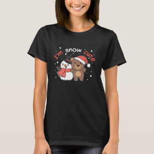 T-shirt Ours Je suis Snow mignonne Snowman Pun de neige