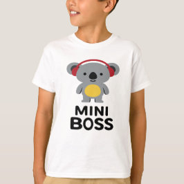 T-shirt Ours Koala gris avec casque - Mini Boss