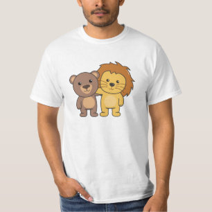 T-shirt Ours Lion Zoo Animaux mignons Enfants