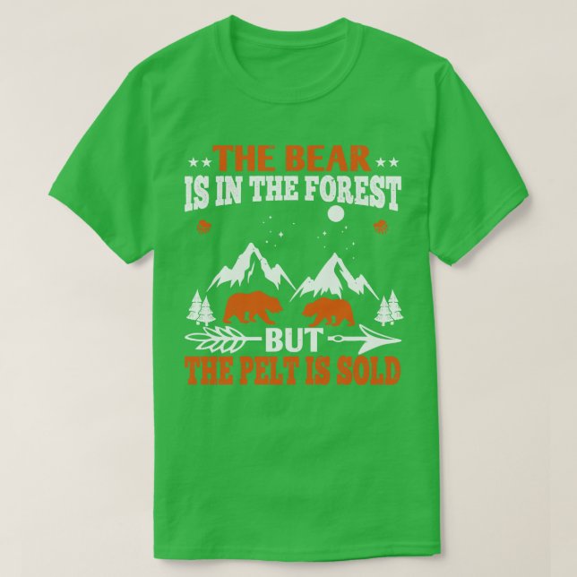 T-shirt Ours L'Ours Est Dans La Forêt (Design devant)