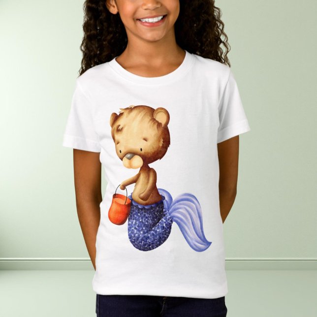 T-Shirt Ours lunaire Sirène d'Halloween Enfants (Créateur téléchargé)