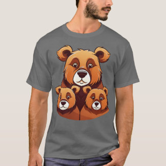 T-shirt Ours maman oncle Papa parents 2