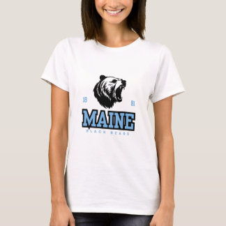 T-shirt Ours noirs du Maine - Esprit de baseball sans peur