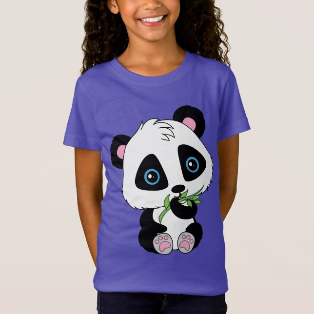 T-Shirt Ours panda en bambou de consommation mignon (Devant)