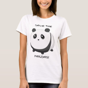 T-shirt Ours panda potelé mignon de Kawaii