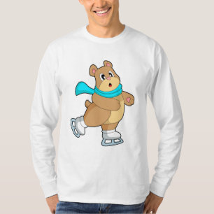 T-shirt Ours Patinage sur glace Patins sur glace