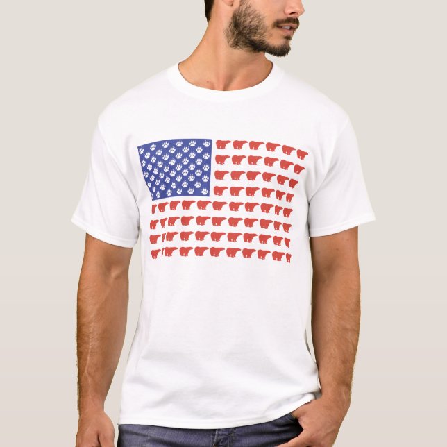 T-shirt Ours polaire américain (Devant)
